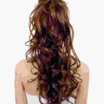 Long curly hair brown wig